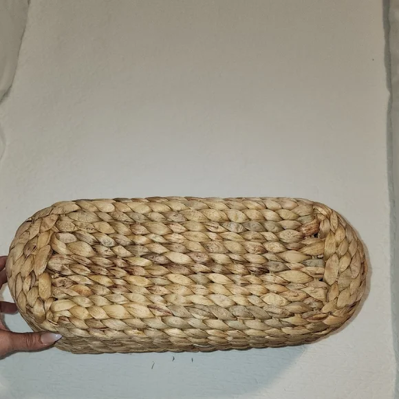 a new day Natural Brown Woven Tote with Beaded Handles - Picture 4 of 4